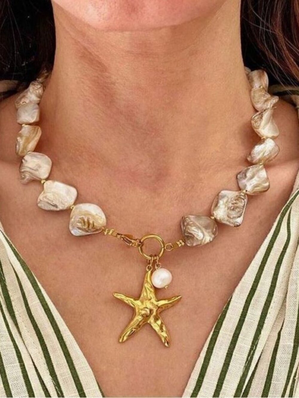 Bohostarfish necklace1283